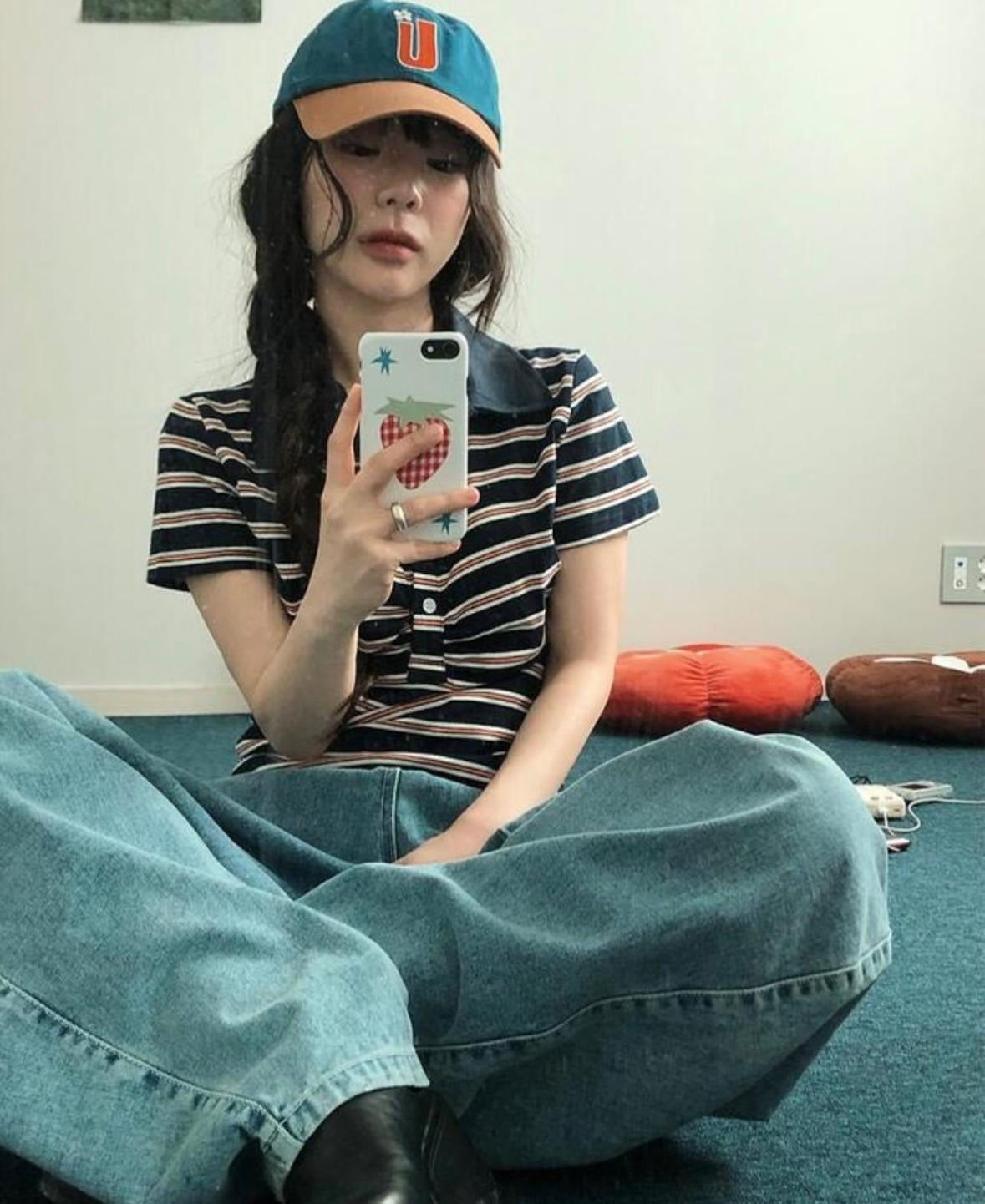 復古條紋襯衫