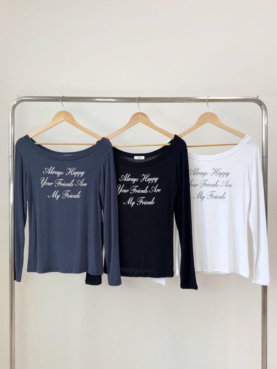 輕薄Off shoulder 長袖上衣