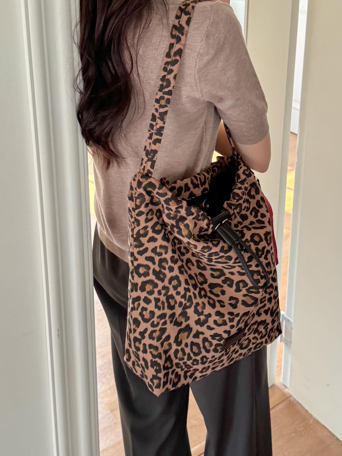 豹紋tote bag